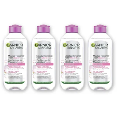 Garnier Gevoelig huid micellair reinigingwtr 4pk