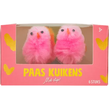 Paaskuikens Gekleurd 6 Stuks