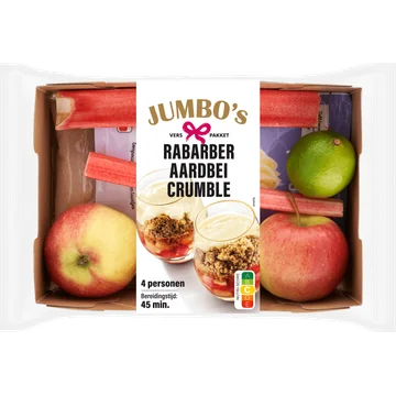 Jumbo's Rabarber-Aardbei Crumble Verspakket 4 Personen
