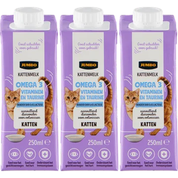 Jumbo Kattenmelk met Omega 3 3 x 250ml
