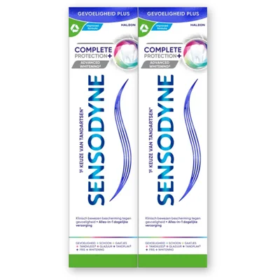 Sensodyne Complete protect advanced whitening 2pck