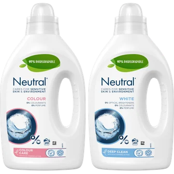 Neutral Wit en Colour - 20 wasbeurten