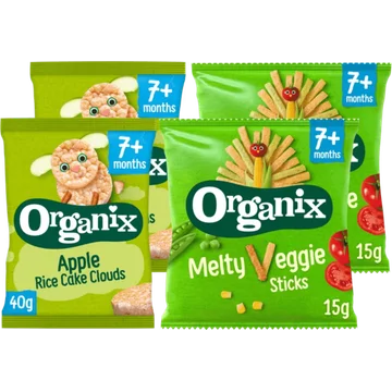 Organix Snacks Pakket 7+m 4 stuks