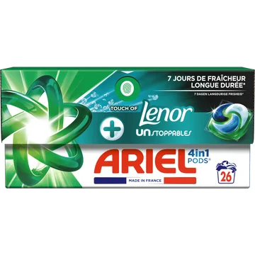 Ariel 4in1 PODS Unstoppables Wasmiddel Capsules 26 Wasbeurten