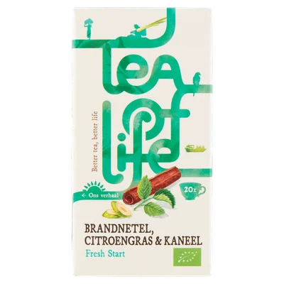 Tea of Life Brandnetel citroengras kaneel 20 stuks