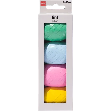 HEMA Meerkleuring Lint Plastic 4 Stuks