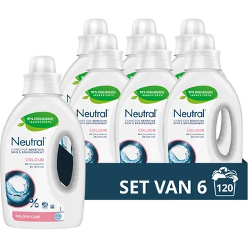 Neutral Vloeibaar Wasmiddel Kleur 6 x 20 wasbeurten