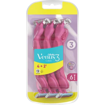 Gillette Venus 3 Colors Scheermesjes x6