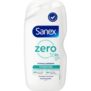 Zuiverende douchegel Sanex Zero% voor alle huidtypes {400ml}