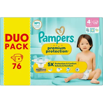 Pampers Premium Protection Maat 4, 76 Luiers