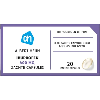 AH Ibuprofen liquid caps 400mg