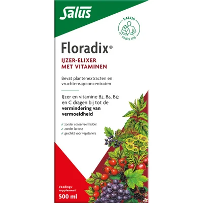 Floradix Vloeibaar ijzer-elixir met vitamines