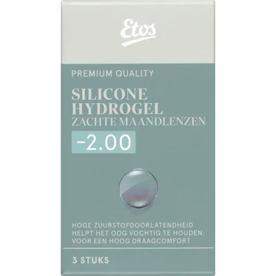 Etos Silicone zachte maandlenzen -2.00