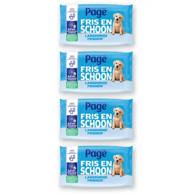 Page Compleet schoon vochtig toiletpapier 4pk