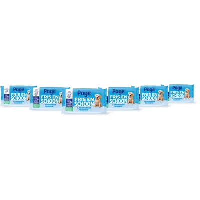 Page Compleet schoon vochtig toiletpapier 6pk