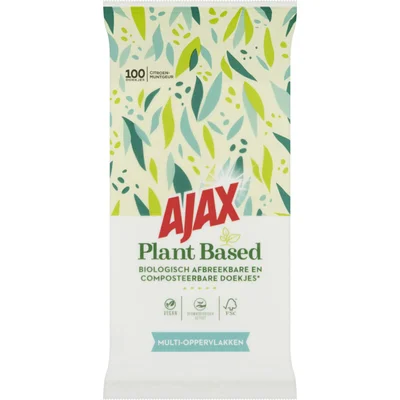 Ajax Plant based schoonmaakdoekjes