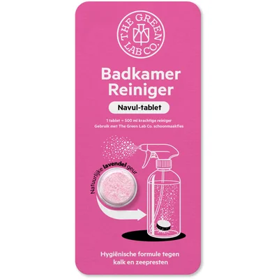 The Green Lab Co. Badkamerreiniger lavendel navul-tablet