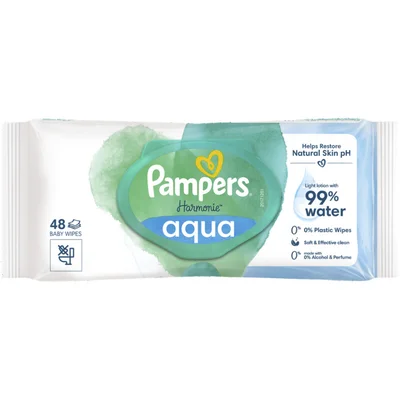 Pampers Harmonie aqua babydoekjes