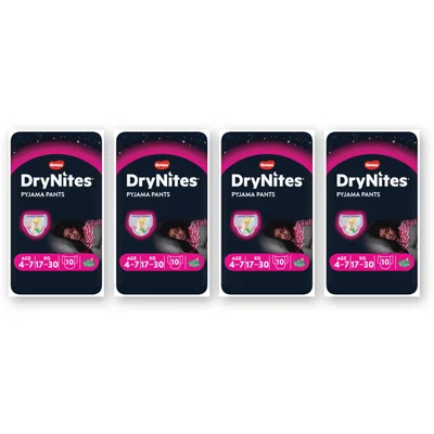 Huggies DryNites luierbroekje meisje 4-7 jr 4pck