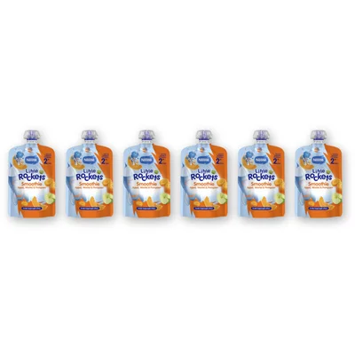 Nestlé Little Rockets Knijpfruit pompoen 2+ 6pk
