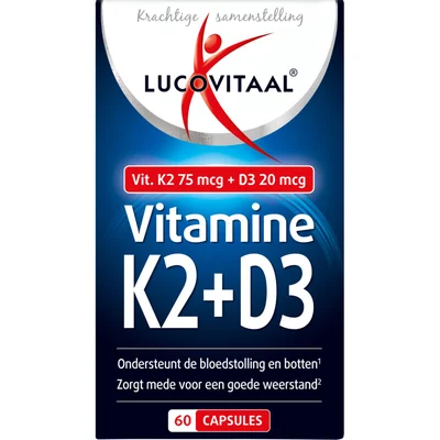 Lucovitaal K2 + D3 vitamine capsules