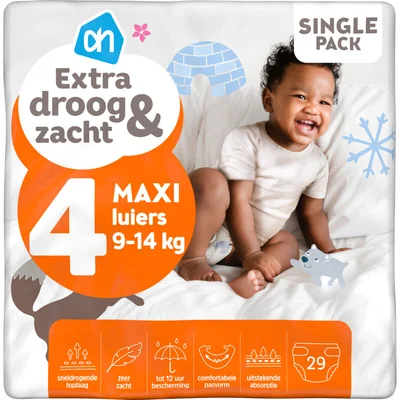 AH Extra droog en zacht luiers maat 4