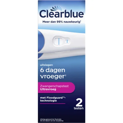 Clearblue Zwangerschapstest ultravroeg