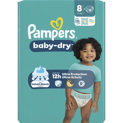 Pampers Baby-dry luiers maat 8