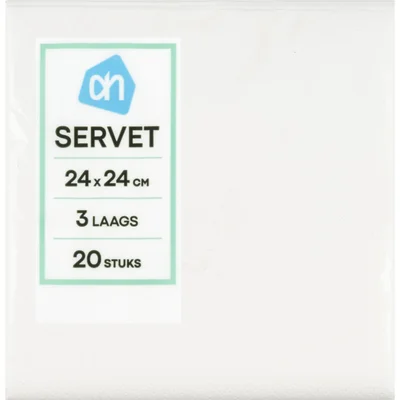 AH Servetten wit 3-laags