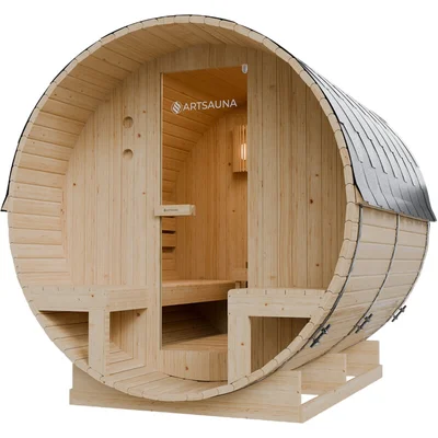 Hosel Barrelsauna spitsbergen 2 banken 220cm