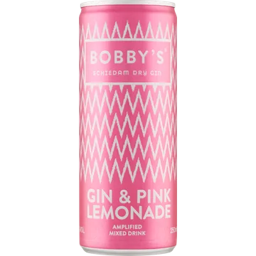 Bobby's Gin & Pink Lemonade Amplified Mixed Drink 250 ml