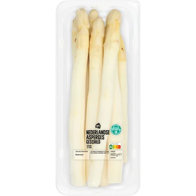 AH Nederlandse witte asperges geschild