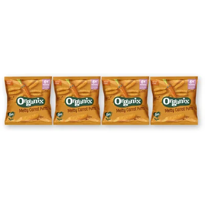 Organix Maïs knabbels met wortel 6m+ 4-pack