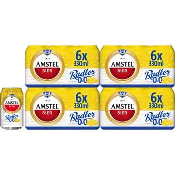Amstel Radler Citroen 0.0 Bier Blik 4 x 6 x 330ml