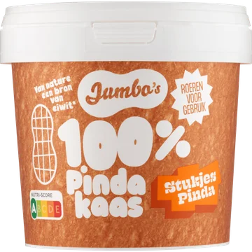 Jumbo's 100% Pindakaas Stukjes Pinda 1 kg