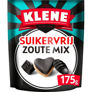 Klene Zoute Mix Suikervrij 175G