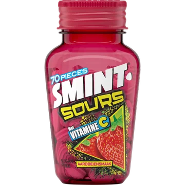 Smint Sours Sugar Free Aardbeiensmaak 70 Stuks