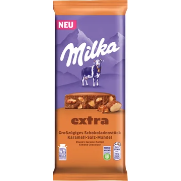 Milka Salted Almond Caramel Chocolade Tablet 190g