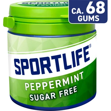 Sportlife Peppermint Suikervrije kauwgom 102 g