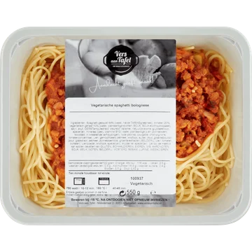 Vers Aan Tafel Vegetarische Spaghetti Bolognese 550 g