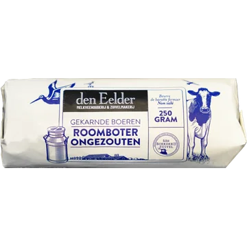 Den Eelder Gekarnde Boeren Roomboter Ongezouten 250g