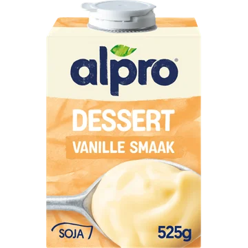 Alpro Dessert Vanille Smaak Houdbaar 525g