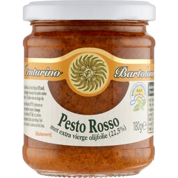 Venturino Bartolomeo Pesto Rosso met Extra Vierge Olijfolie (22,5%) 180 g