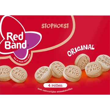 Red Band Stophoest rollen Snoep 4-pack (4 x 40g)