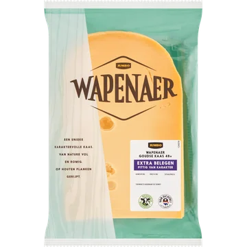 Wapenaer Goudse Kaas Extra Belegen 48+ Plakken ca. 200 g