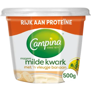 Campina Magere Milde Kwark met 'n Vleugje Banaan 500 g