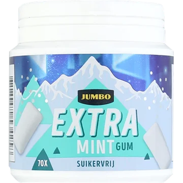 Jumbo Extra Mint Gum Suikervrij 100 g