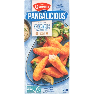 Queens Pangalicious Pangasius Krokantjes Naturel 250 g