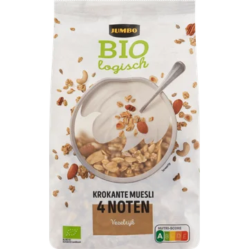 Jumbo Bio Krokante Muesli 4 noten 350g