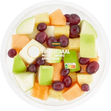 Jumbo Fruitschaal Meloen - Ananas - Appel - Druif 400 g